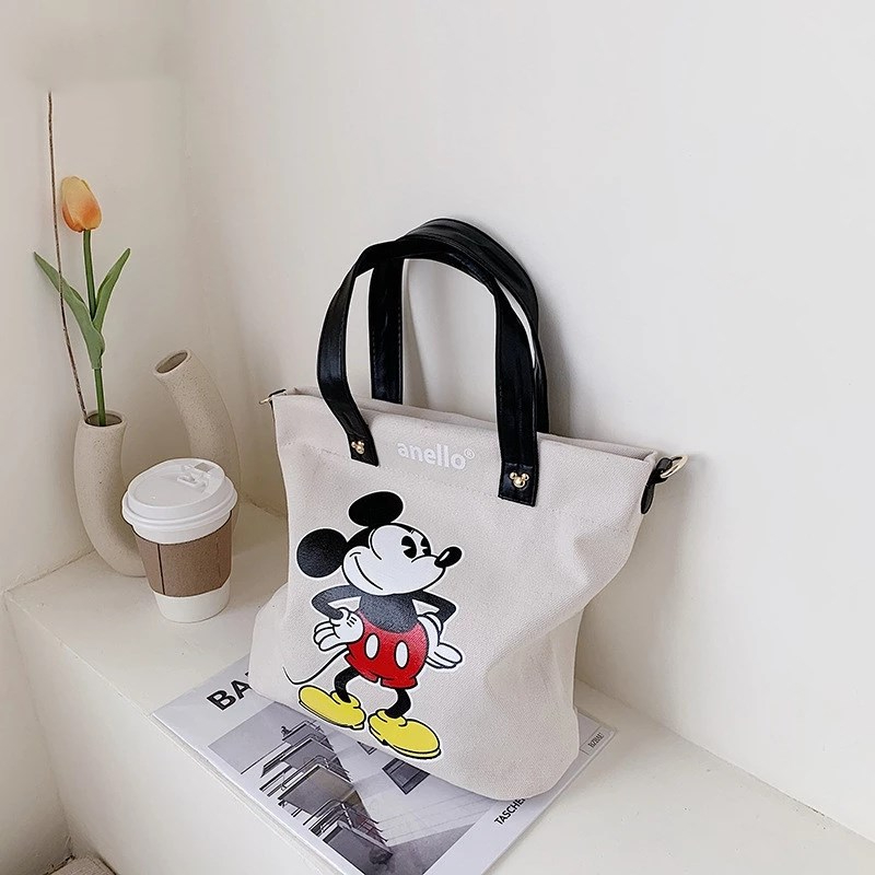 Cartoon Print Tote Bags for Women Canvas 2022 New Luxury Handbags Shopping Printed Bag Fabric Reusable Handbag for girls
