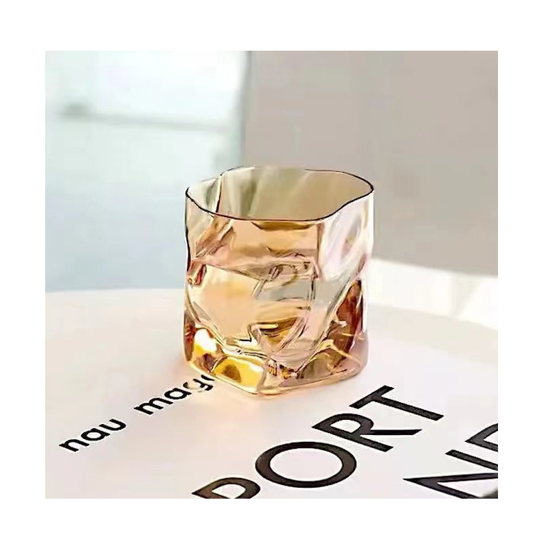 YY-23 vintage whiskey glasses shaped whisky style glassware