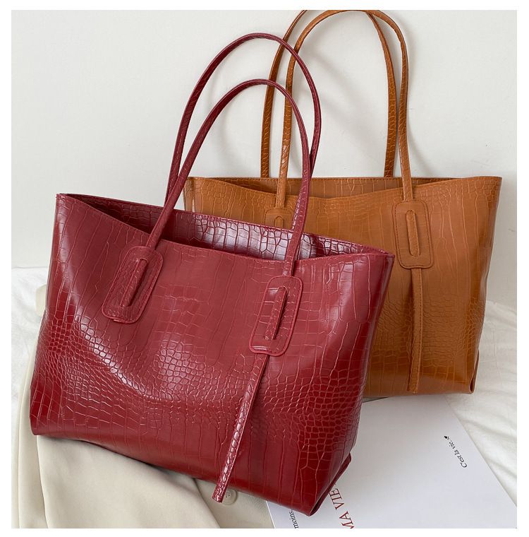 Simple Large Capacity Tote Bag for Women, Trendy Versatile Ladies Handbag, Fashion Shoulder & Top‑Handle Purse for Commuting Daily Shopping
