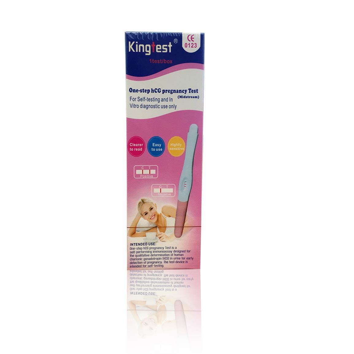 One-Step hCG Pregnancy Test Strip for Early Detection Before Missed Period, "Know early, stress less – results in 1 minute!"