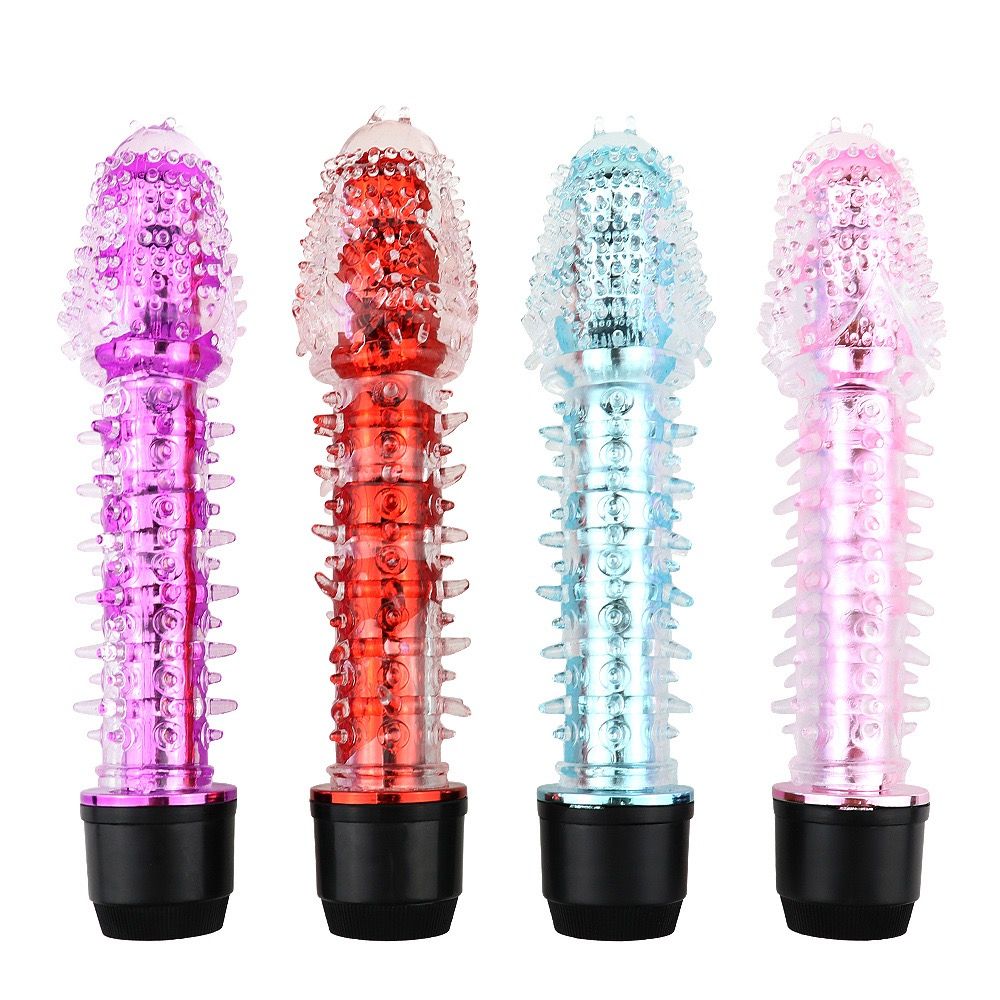 Dildo,Penis,Dragon Whisker Stick Crystal Prickly Single Vibrator, Female Masturbation AV Massager, Simulation Penis Adult Product,Adult Toy.red