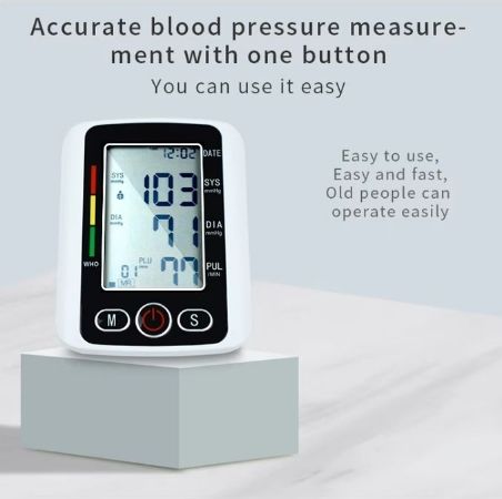 Voice Blood Pressure Monitor Digital BP Pulse Health Heartbeat Monitor Meter
