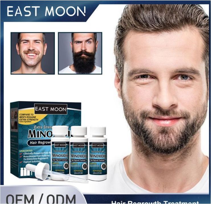 East Moon 3 Bottles Of Minoxidil Extra Strength Hair Regrowth For Men - 60ML