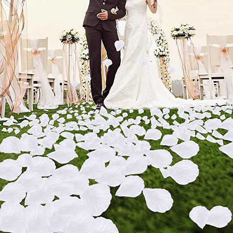 HBDZ 1000pcs Colorful Artificial Rose Petals Wedding Petalas Birthday Silk Flower Petal Accessories Wedding Romantic Rose Decor
