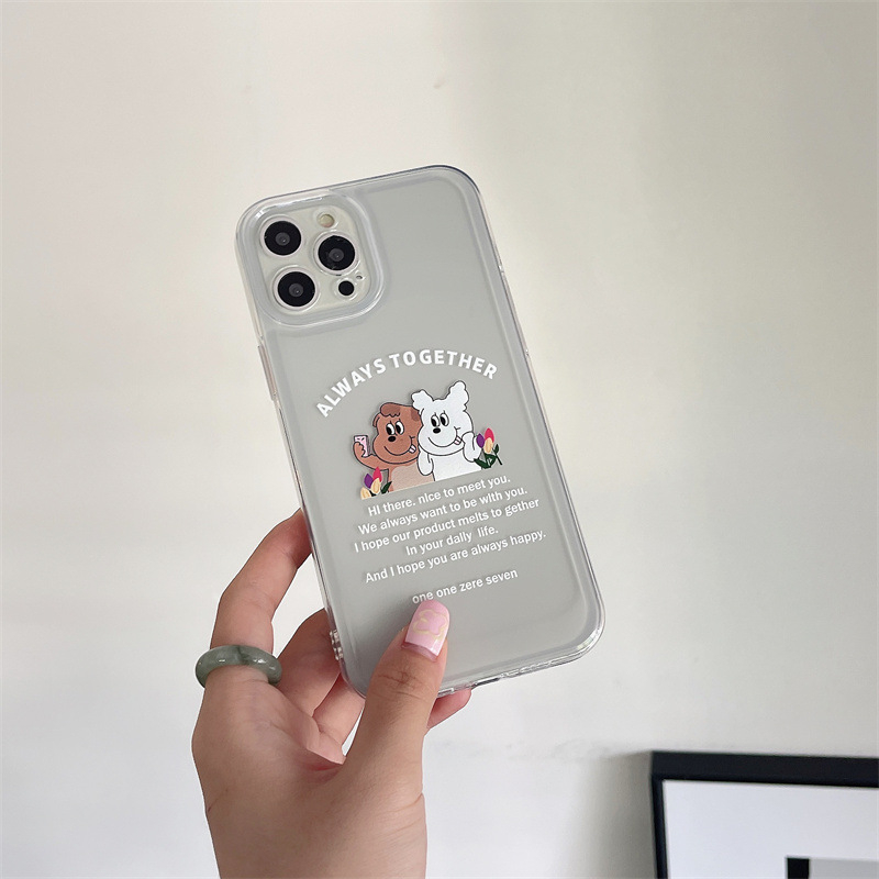 Cute Cartoon Pattern Shockproof Soft Cover Phone Case For iphone 14 13 12 11 Pro Max
