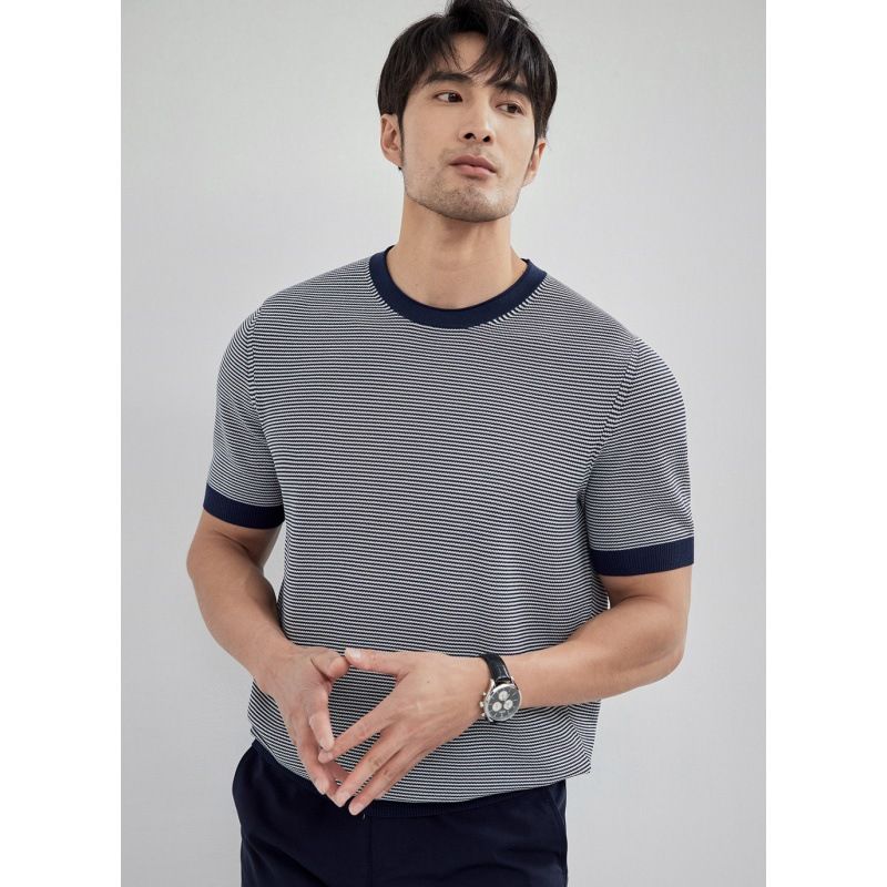 MF-T28 Cotton T-Shirt For Men's Crew Neck Ribbed Short Sleeve T-Shirts For Men's Design Printed T-Shirts