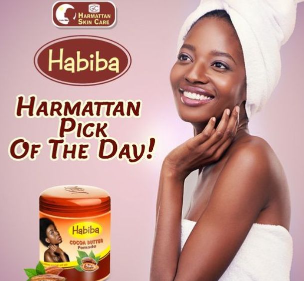 Ghandour Cosmetics Habiba Cocoa Butter Pomade - 150ml/250ml