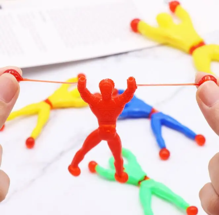 30 Pcs Children's Colorful Magical Small Person Climbs The Wall And Turns Somersaults Sticky Toy Boys Girls Leisure Gifts XPY