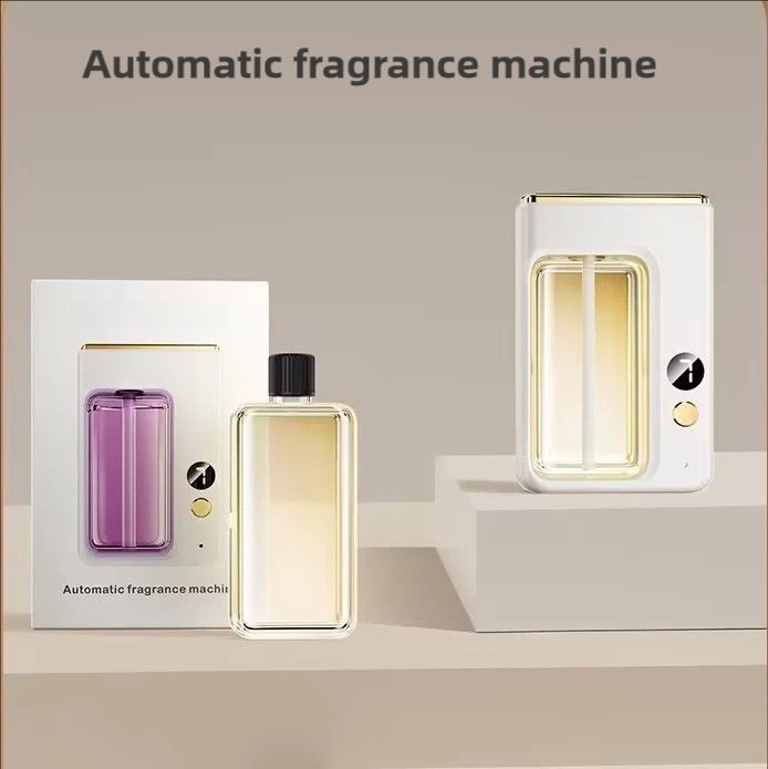 PW36 Square Ultrasonic Automatic Scent Diffuser:For Home Odor Removal & Freshness,USB-Charged with 30-day Battery Life,50ml Essential Oil Capacity,Timed Spray Every 15-60 Minutes