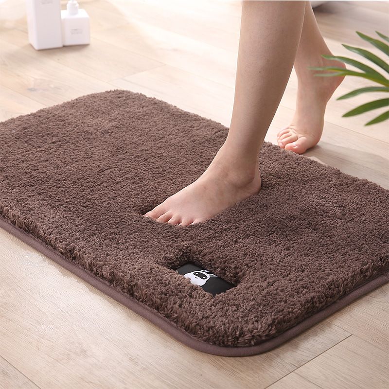 Non-Slip Soft Surface Anti Skid Mat Soft Shaggy Absorbent Water Microfiber Bath Mats for Shower Floor