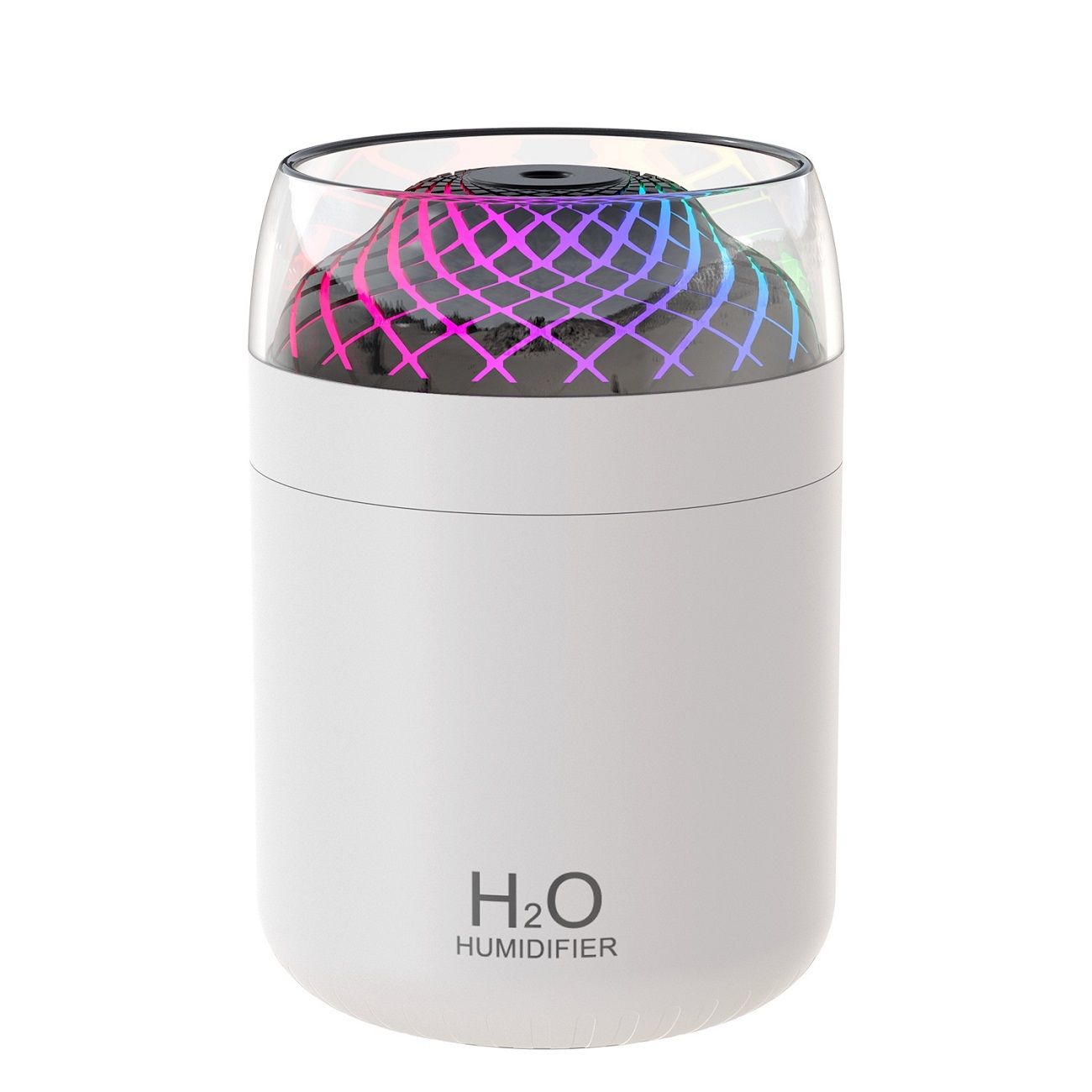 500mL Mini Humidifier with LED Night Light, USB Type-C, 2 Mist Modes, 2W Quiet Desktop Humidifier for Bedroom, Office, Home, Car, Air Humidifier for Dry Skin, Plants, Babies
