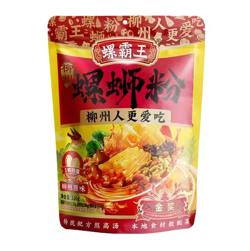 Luo Ba Wang Liuzhou snail noodles original flavor 330g