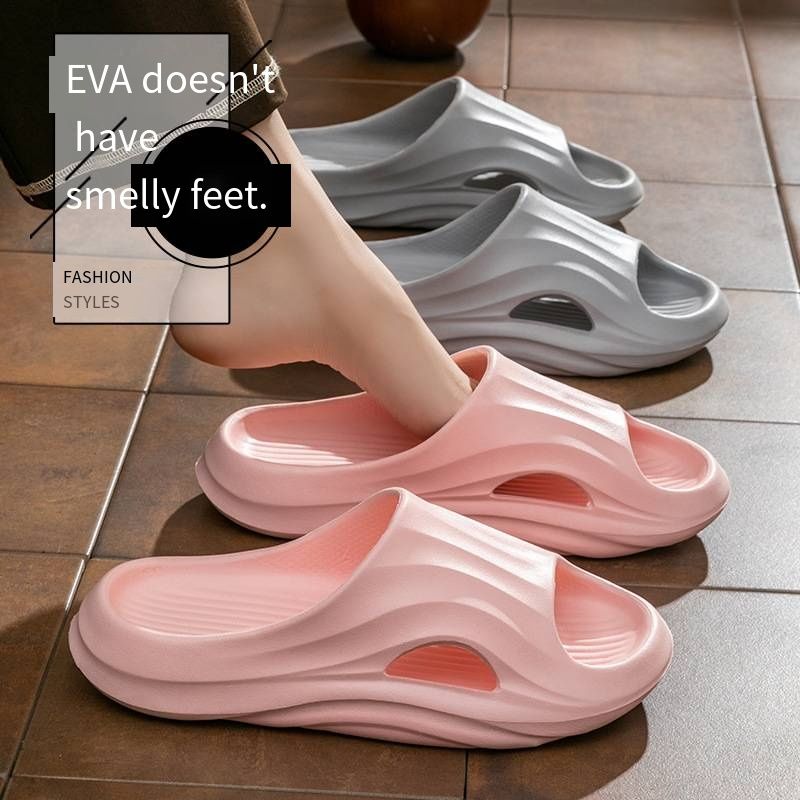Summer Trendy Unisex Slides, Breathable Soft Sole Silent Slippers, Non-slip Waterproof Casual Shoes, Daily Indoor Home Shower Outdoor Beach Walking Slippers for Men Women