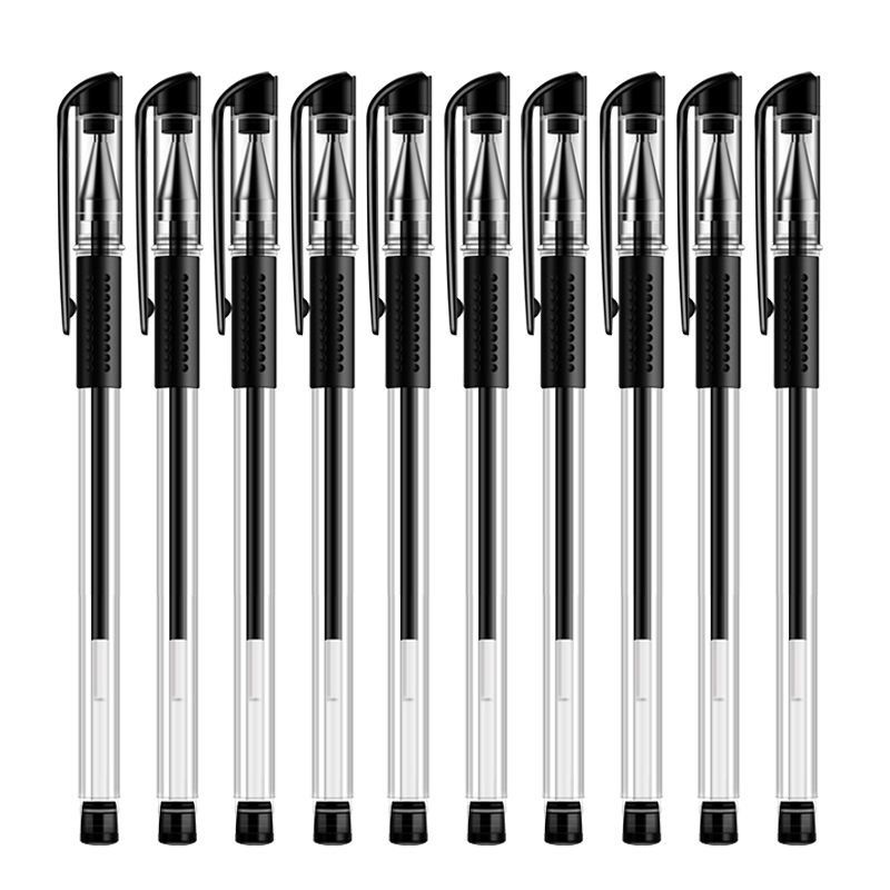 10 pcs Office pen, signature pen, black, blue, red pens, student 0.5mm pen CRRSHOP free shipping pens 20pcs pen core