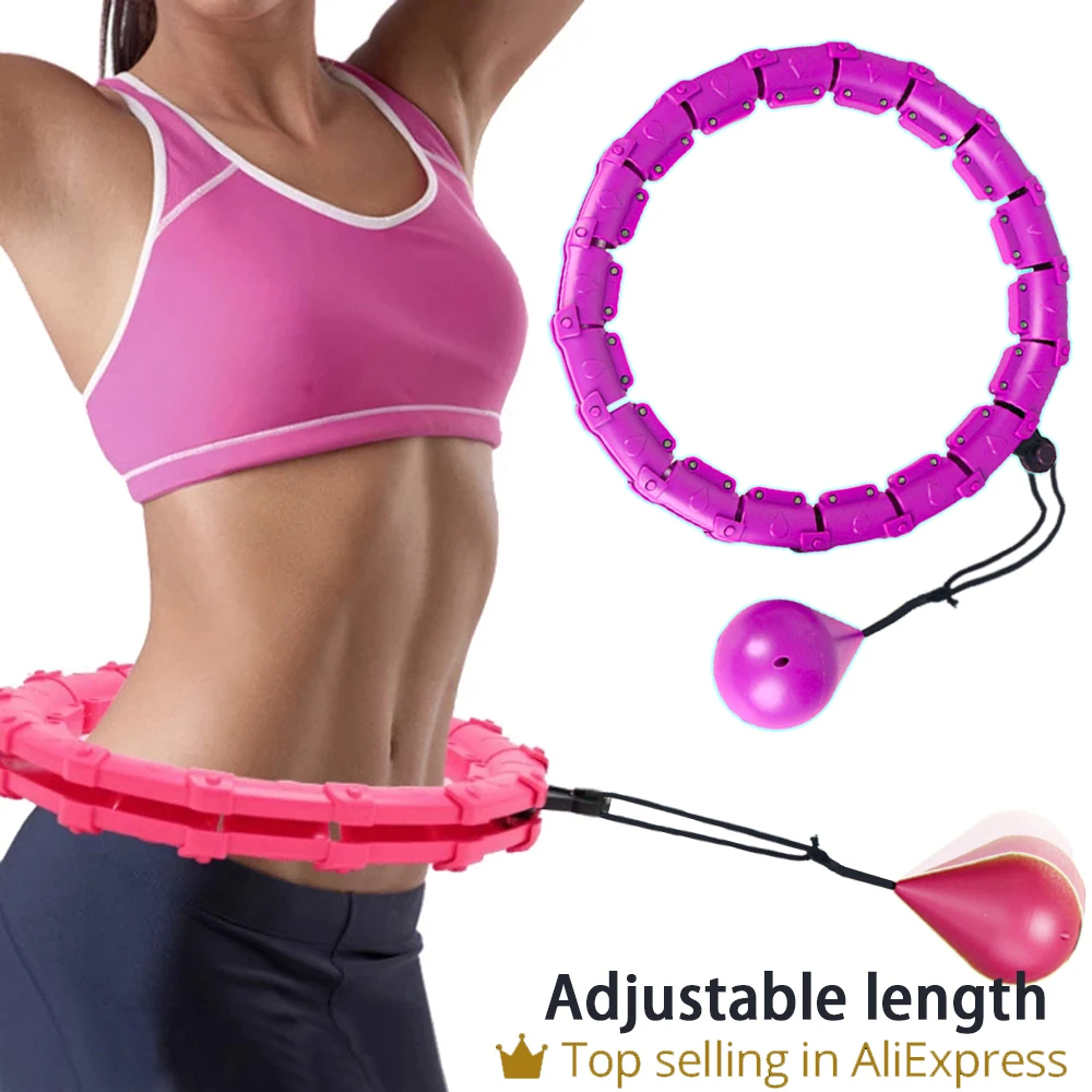 24/28 Adjustable Sport Hoops Thin Waist Exercise Detachable Massage Hoops Fitness Equipment Gym Home Training Weight loss