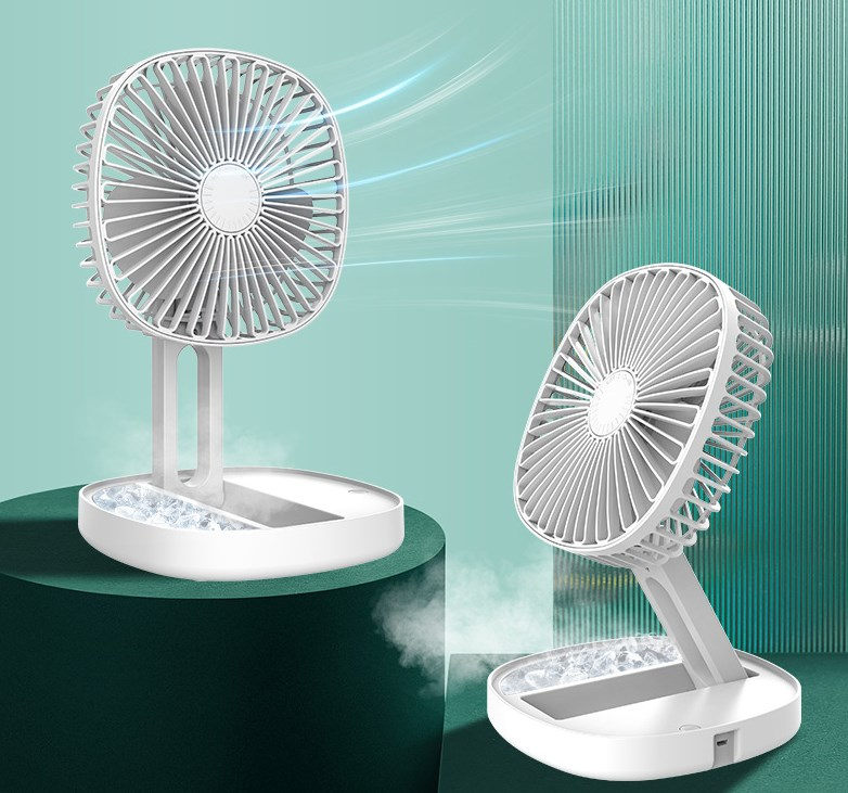 Folding USB Fan,3 Speed 180° Adjustment Natural Wind Portable Personal Desktop Table Fan for Home Office Car Outdoor Travel