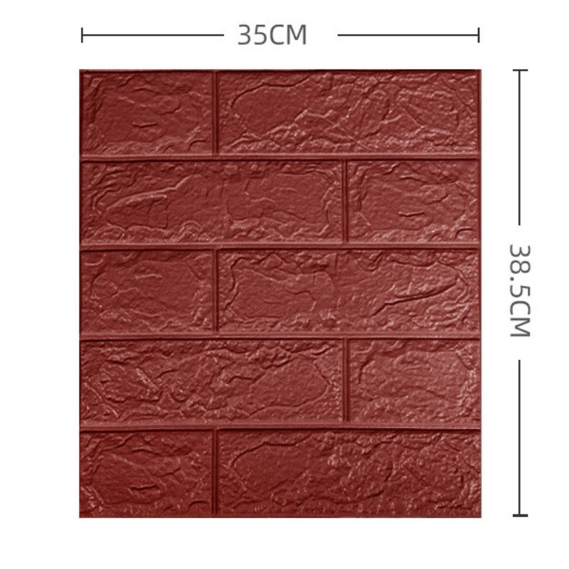 3D Wallpaper Brick pattern small-sized wallpaper, waterproof moisture-proof CRRSOP decoration for dormitories, bedrooms, wall stickers, self-adhesive wallpaper