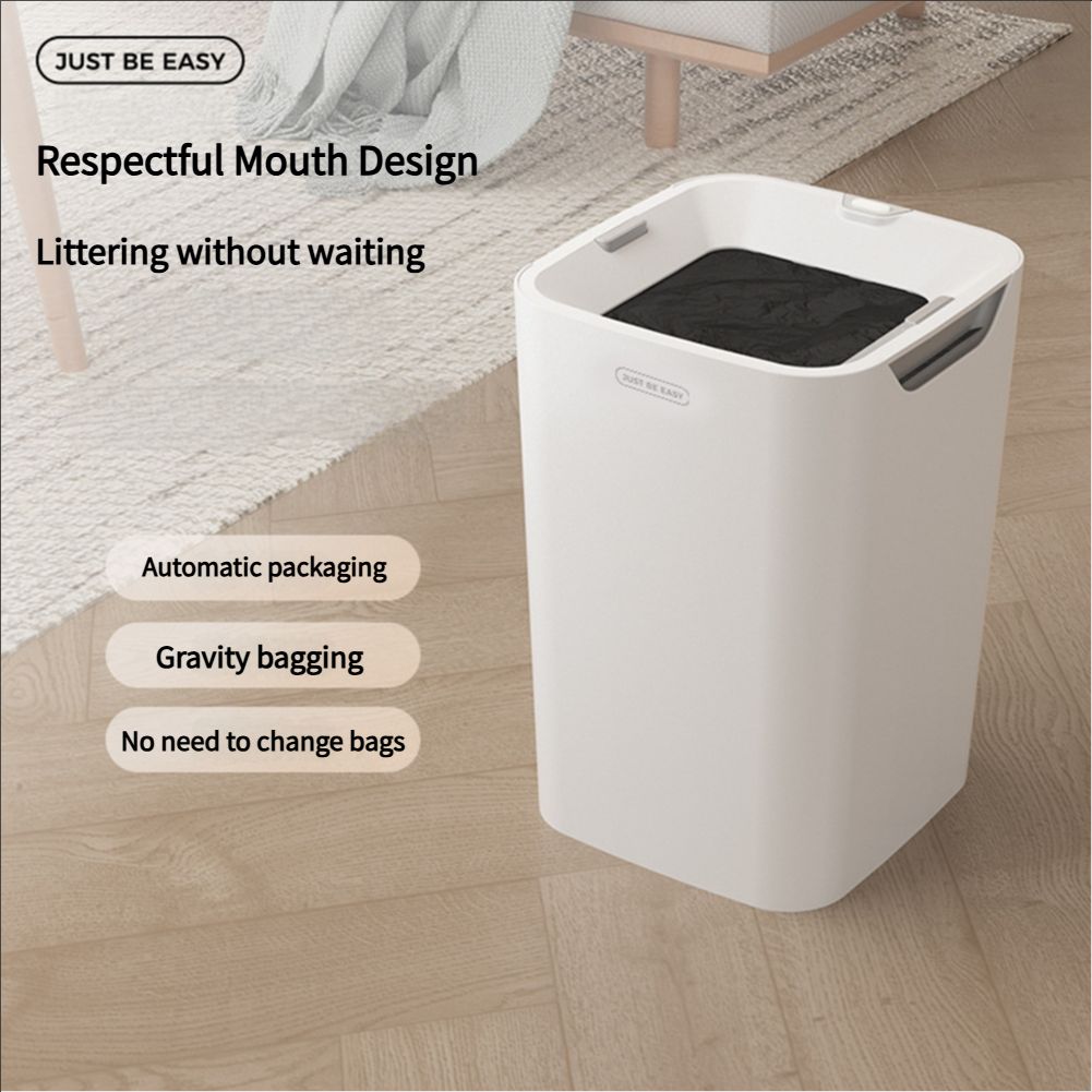 Automatic Trash Can, 16 L Self Sealing and Self-Changing Smart Trash Can, Motion Sensor, Touchless Garbage can with lid for Kitchen Bathroom Office, 7 Refill Rings
