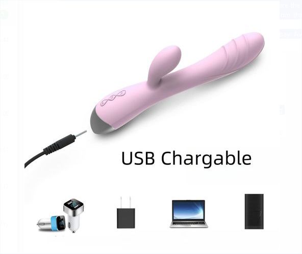 Genetic MS Silicon Penis Like Silent Rabbit Vibrator Clit Stimulator- Pink