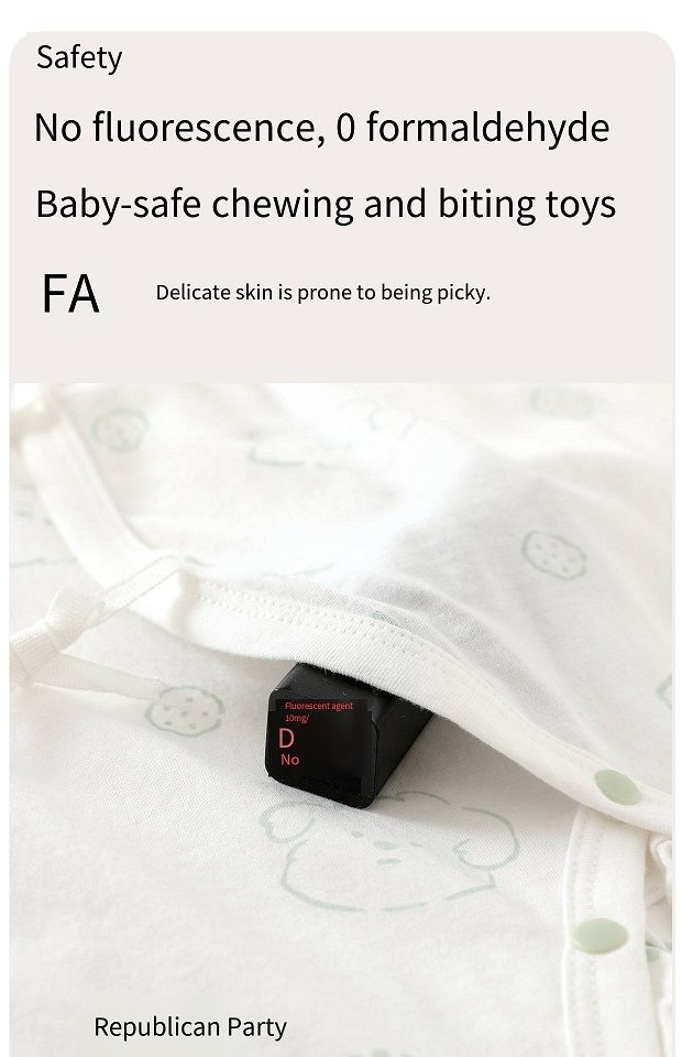 Newborn 100% Cotton Kimono Romper, Summer Thin No Bone Stitching Long Sleeve Onesie, Breathable Baby Sleep Jumpsuit, 52-66cm