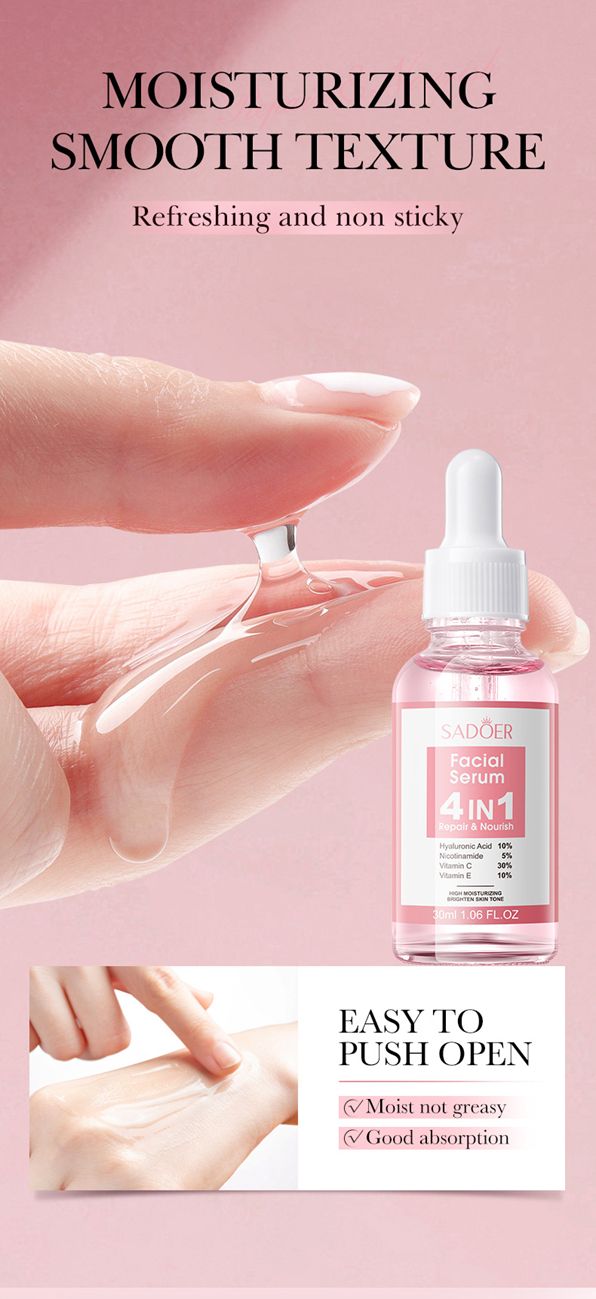 SADOER 4-in-1 facial brightening and highly moisturizing essence Rejuvenating essence