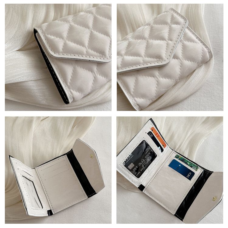 Miss DG 2025 new fashion clutch coin purse girls card bag simple small square bag