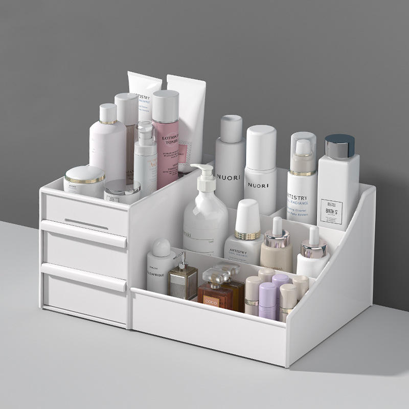 Makeup drawer dressing case Plastic storage shelf decoration Cosmetics ...