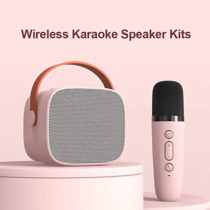 K1 spot P2 portable Bluetooth karaoke speaker with microphone, split type speaker microphone, children's home KTV set