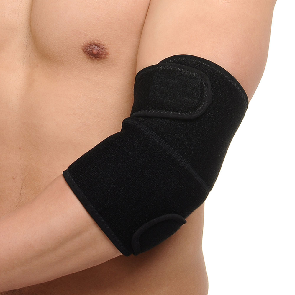 HS009 1PC Sports Elbow Bandage Breathable Elbow Pads Basketball Volleyball Gym Adjustable Sports Safety Arm Sleeve Pads for Men Women