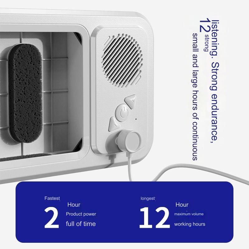 Retractable bathroom waterproof mobile phone box with Bluetooth speaker, punch-free 360° rotating mobile phone holder