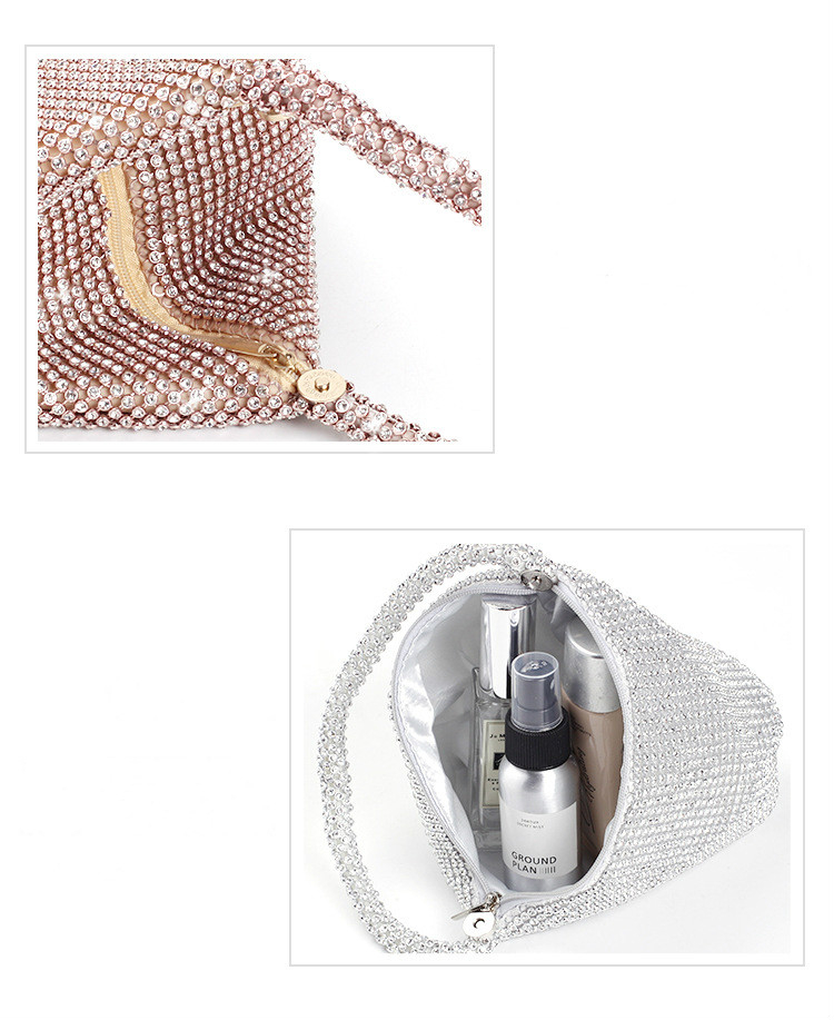 Soft Beaded Women Evening Bags Cover Open Style Lady Wedding Bridalmaid