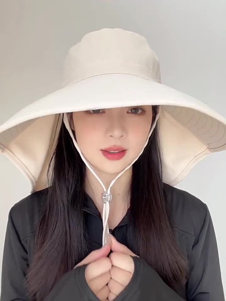 Large brim sun hat for women to cover face and shoulder UV protection for summer sun riding outdoor sun hat mountaineering hat