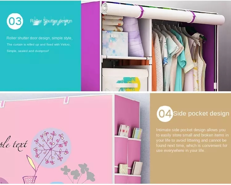 DIY Wardrobe Large Capacity Assemble Closets Portable Home Storage Clothes Organizer Closet