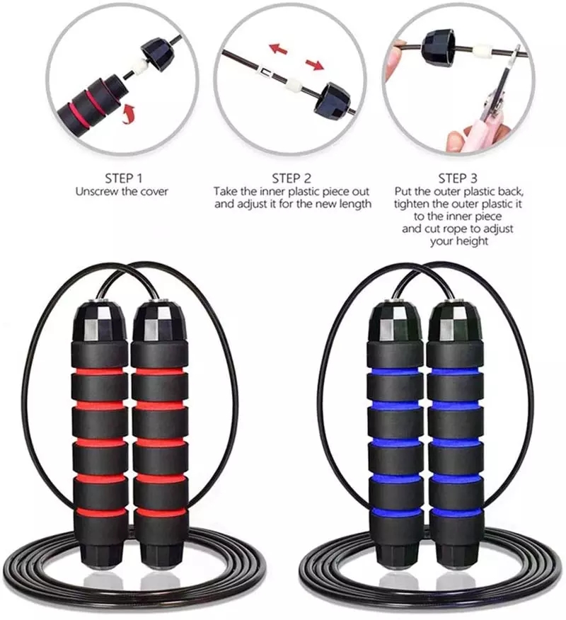 Jump Rope Skipping Rope for Rope Skipping, Speed Jump Rope for Exercise Jump Ropes for Fitness for Kids and Adults