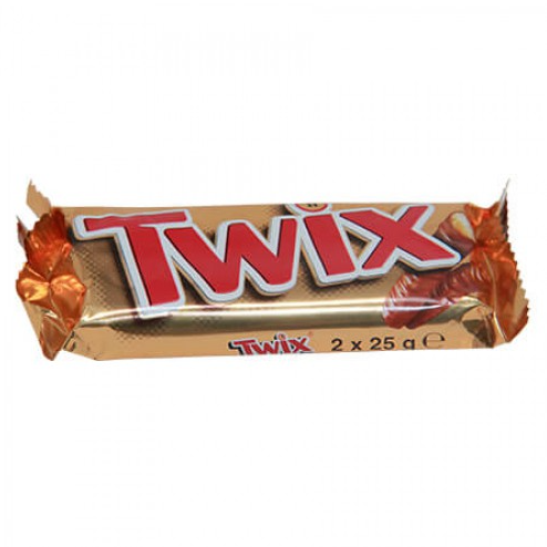 Twix Twin Chocolate Bar 50g 5Pcs