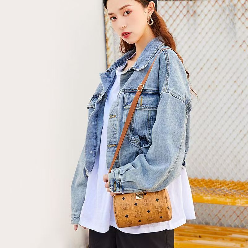 2024 New Fashion Korean Style Trendy Princess Round Cylinder Bag Retro Girl's Outfit Multi-functional Shoulder Bag