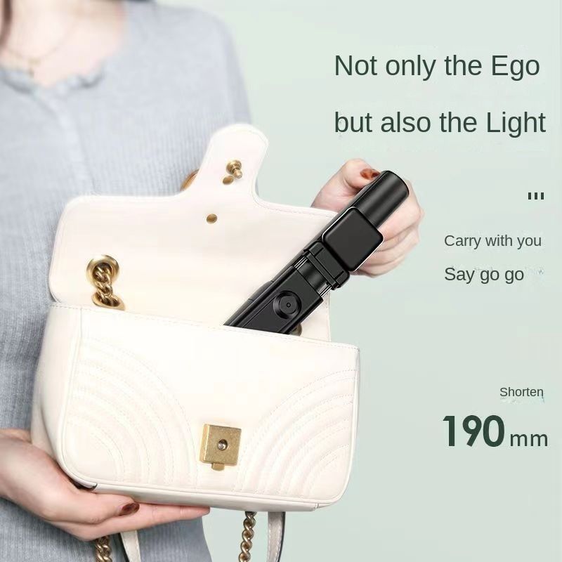 R1s mobile phone selfie stick portable integrated Bluetooth remote control fill light live telescopic mobile phone bracket