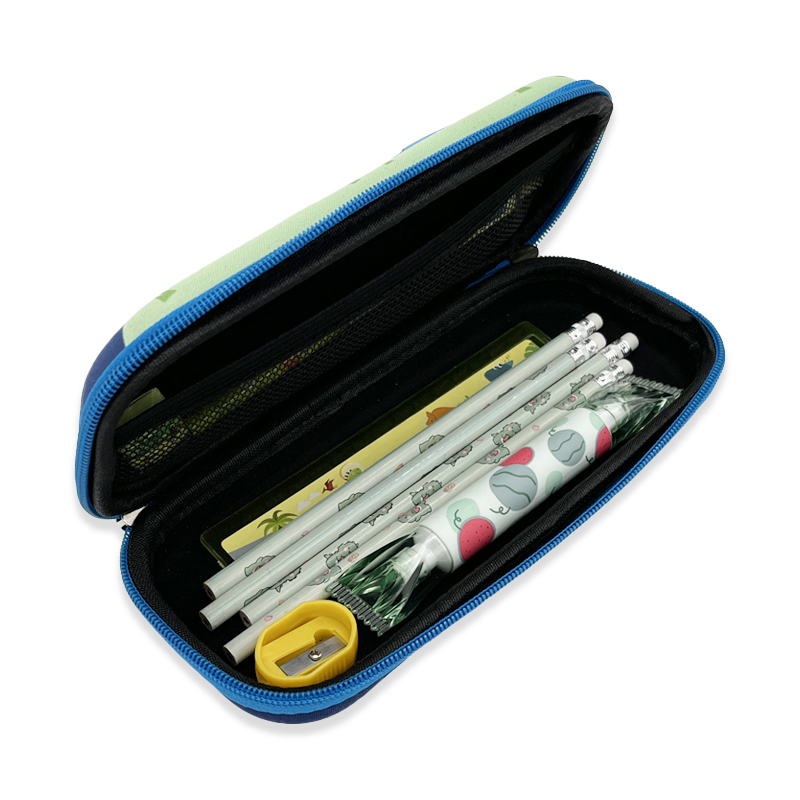 3D Embossed Pencil Box for Kids, Teens, Pencil Case for Boys, Girls, Students, Dinosaur Design, Anti-Shock, Multi Compartments, Large Capacity, School Supply, Stationery