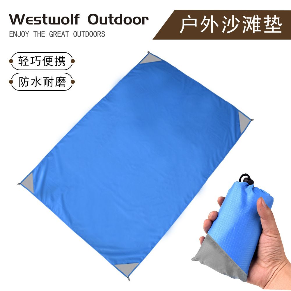 X2303 Pocket Blanket -Compact Picnic Blanket - Sand Proof Beach Blanket / 100% Waterproof Ground Cover. Great Outdoor Blanket for Hiking, Camping, Picnics, Travel and Beach Trips