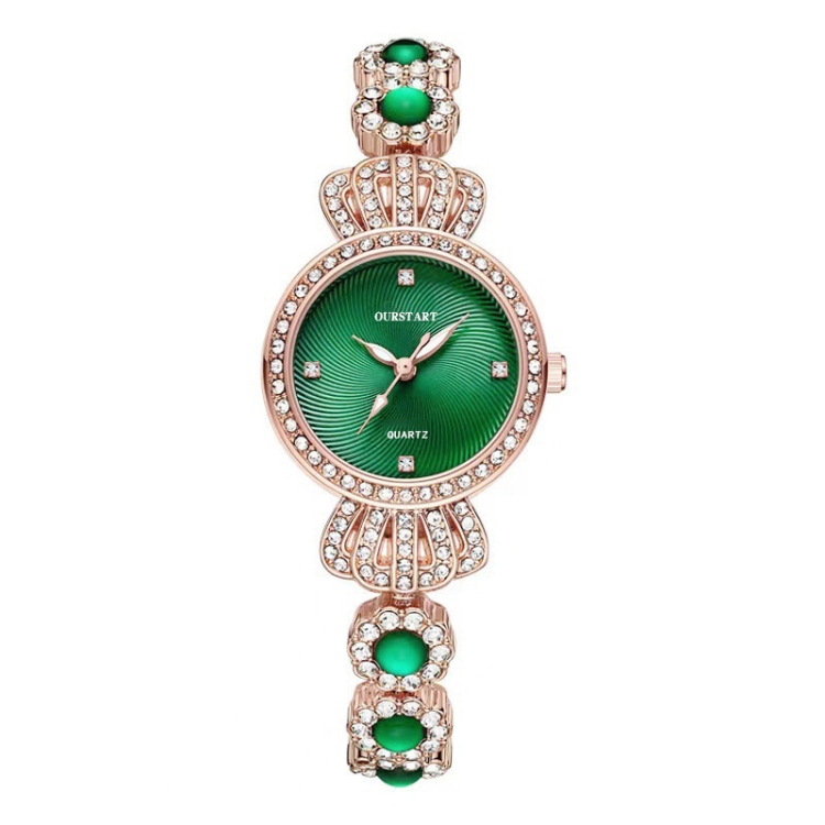 Waterproof women's watch Valentine's Day Gift wrist watch Diamond Crown Bracelet Watch Quartz Watch Women's Little Green Watch CRRSHOP female new fashion trend holiday gifts