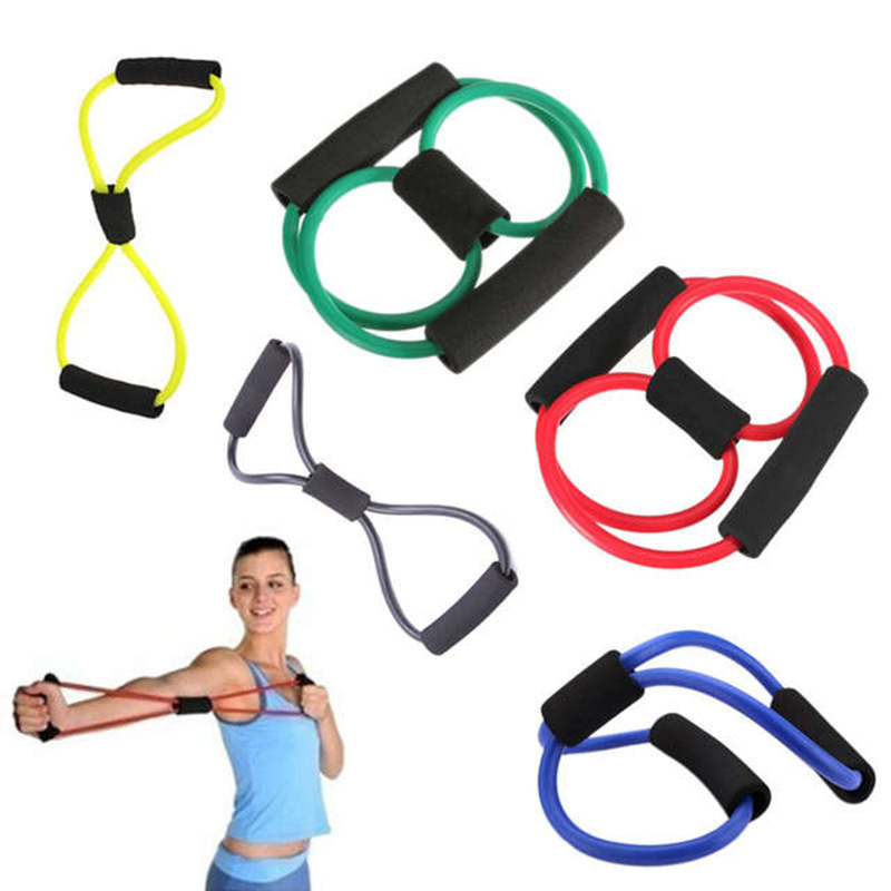 SK013 Ultra Toner Strength Training Resistance Band Figure 8 Exercise Cord 6*9*1000mm