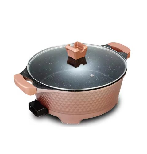 RUNHE New 1500w 9L Non-stick cooking surface die-casting aluminum alloy electric fry pan with adjustable temperature