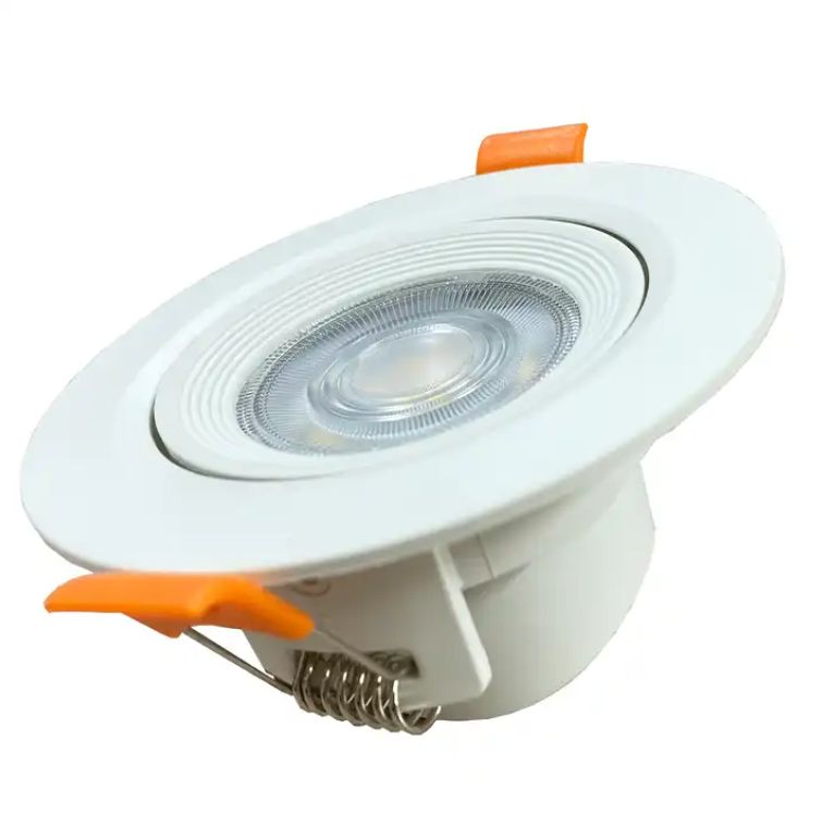 5W/6W/7W Small LED Recessed Downlight - Directional  Adjustable Angle Vaulted Ceiling LED Down Lights Cool White Lighting 6000K (COOL WHITE)