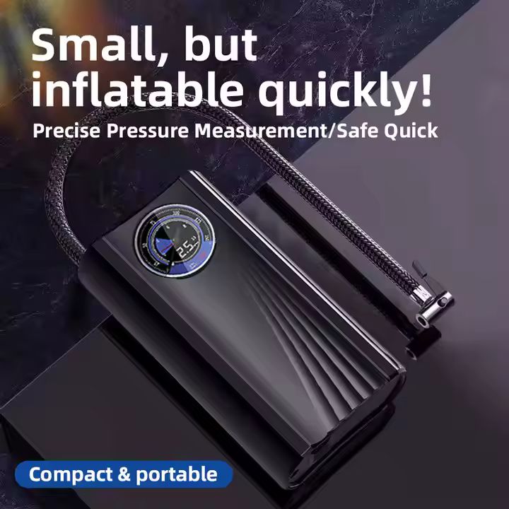 AUNONT 12V Wired with Cigarette Lighter Air Compressor for Car Auto Pump Portable Car Air Pump for Tire Inflation