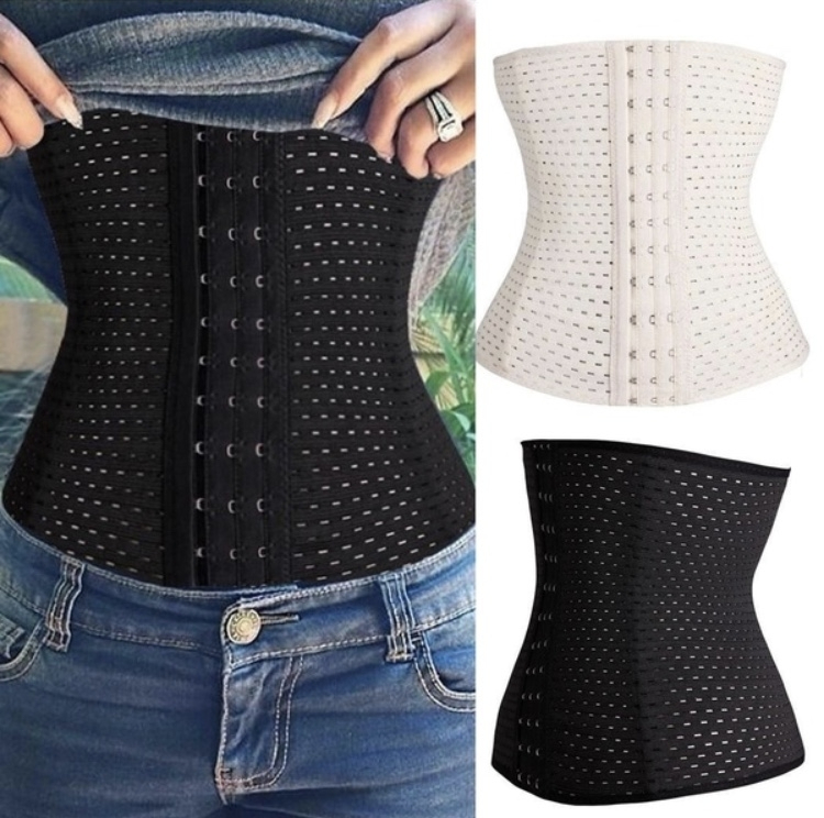 Waist Trainer Slimming Belt Slim Body Shaper Corset Trimmer Sport Gym Fat Burner Elastic Shapewear Black
