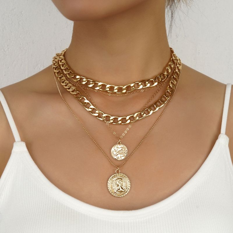 Multi layer pendant necklace CRRSHOP gold cross necklace,butterfly necklace chain free shipping