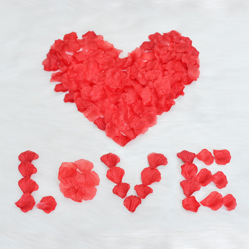 100 PCS Silk Flower Rose Petals for Wedding Decorations
