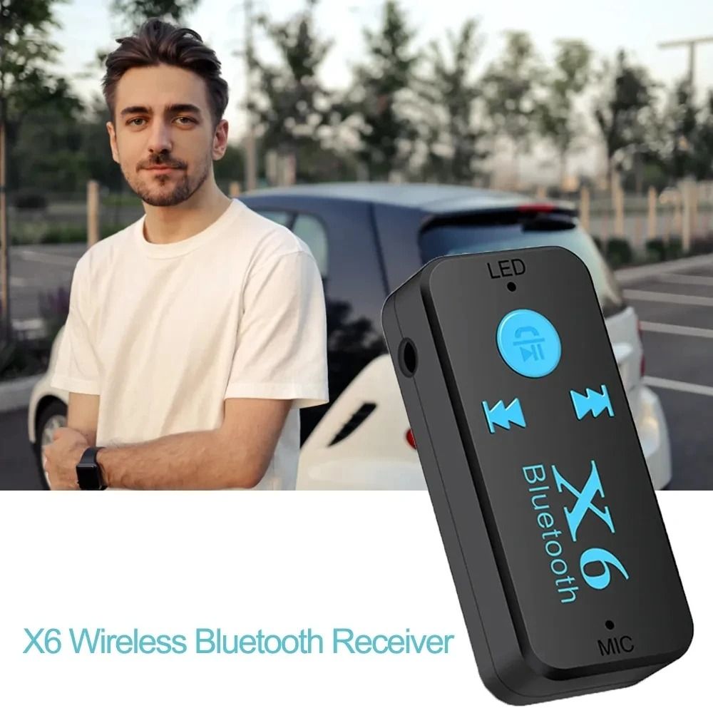 AUNONT Bluetooth-Compatible 5.0 Adapter X6 USB Wireless Receiver Music Audio for PC TV Car Hands-free 3.5mm AUX Adaptador USB Bluetooth Adapter 3.5mm Audio Bluetooth 2-in-1 Speaker PC 5.0 Bluetooth Receiver Transmitter
 