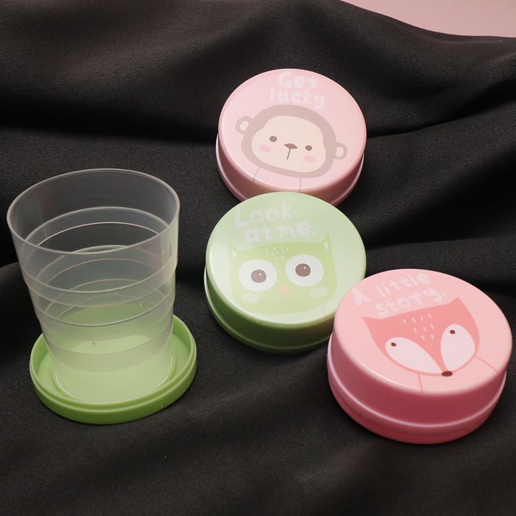 Portable Plastic Retractable Folding Cup Telescopic Collapsible Outdoor Travel, Practical Household Supplies Kitchen Supplies