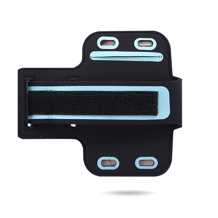Water Resistant Large Cell Phone Armband Pouch Case with Adjustable Elastic Band & Key Slot for 6.35'' Phone